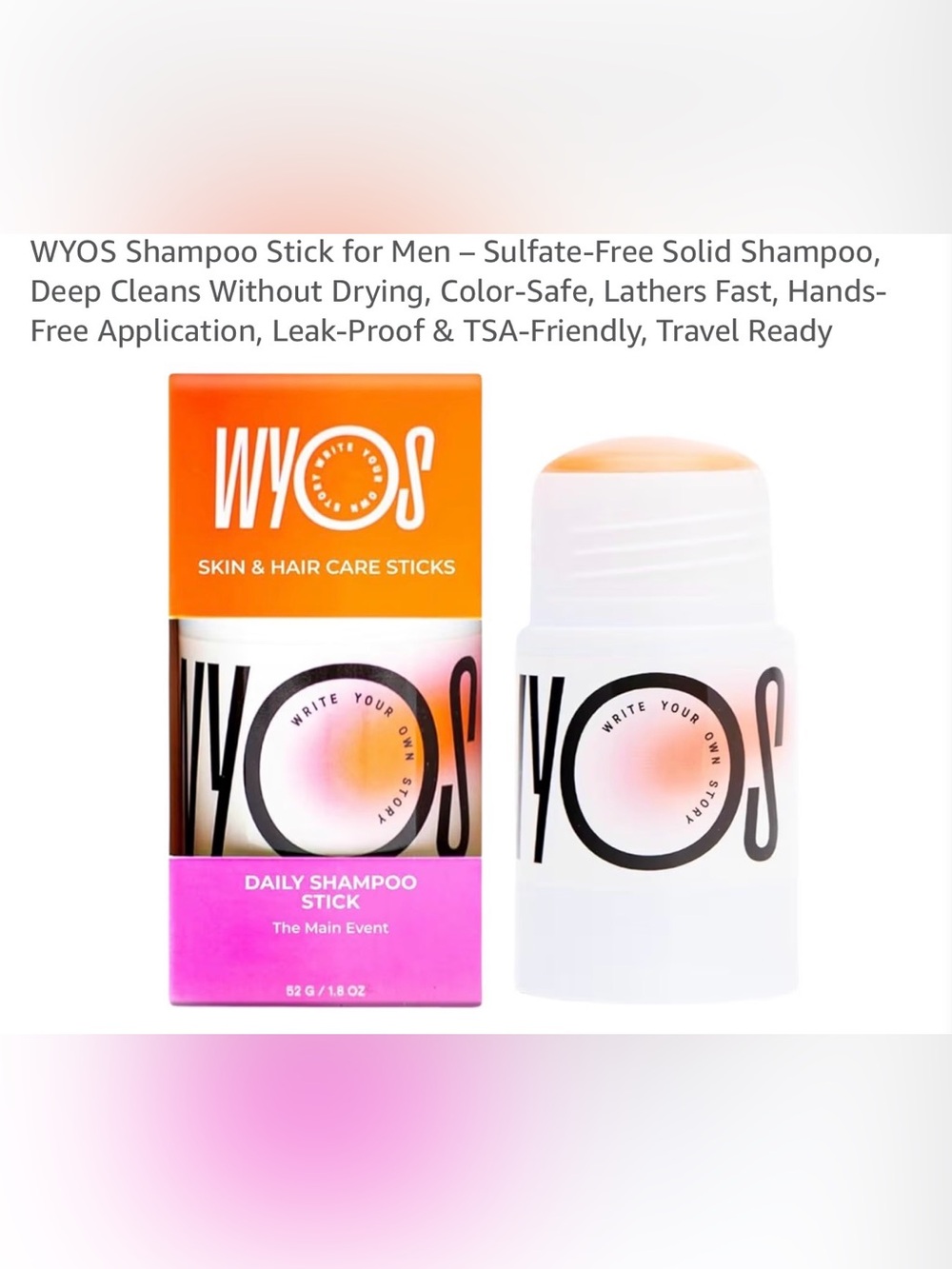 WYOS The Mane Event Daily Shampoo Stick - Picture 2 of 6
